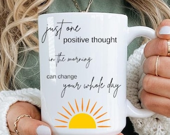 Sunshine Coffee Mug: Positive Quote, Inspirational Drinkware