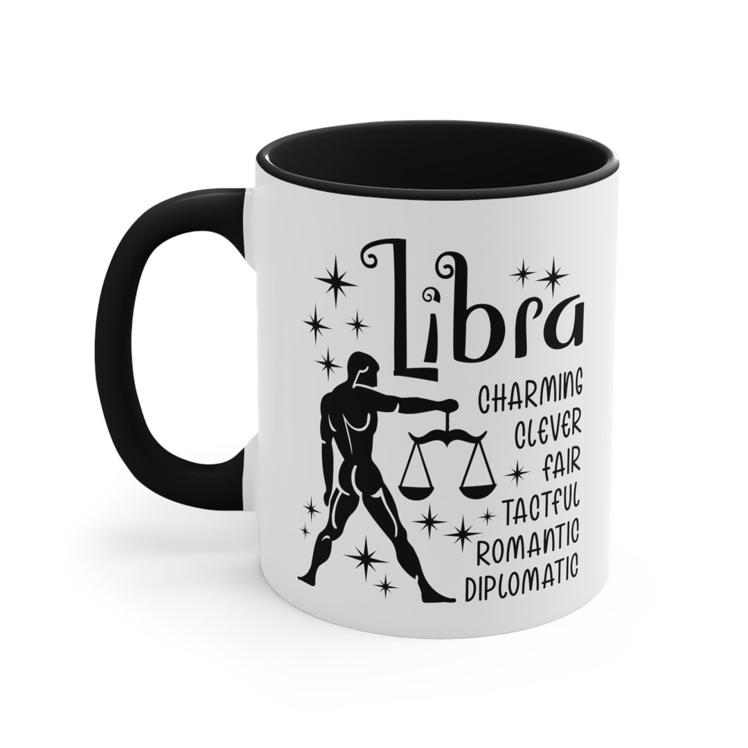 Libra Zodiac Mug, Zodiac Coffee Mug, Positive Libra Mug, Libra Birthday