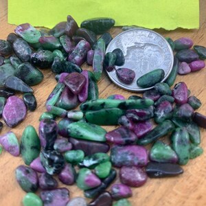 Ruby Zoisite Chip Stones
