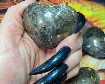 Pyrite Heart/ Pyrite/ Pyrite Crystal/ Heart/ Crystal Hearts/ Gold Heart/ Gifts/