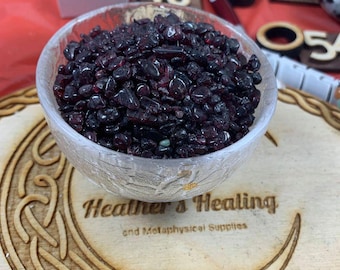 Garnet Gravel/ Garnet/ Garnet Chip Stones/ 1oz Chips/ Small Crystals