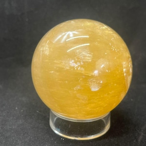 Yellow Calcit Sphere/ Yellow Calcit/ Calcit Kugel/ Gelbe Kugel/ Kristallkugeln/ Geschenkidee/ Geschenke Unter 35