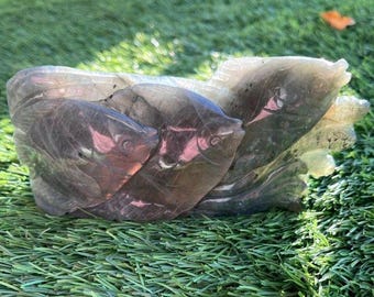 Labradorite Fish Carving/ Fish Carving/ Labradorite