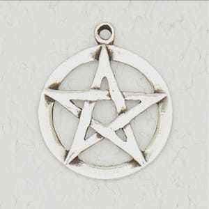 Wiccan Pentacle Pendant/ Wiccan Pendant/ Pentacle Pendant/Lead-Free Pewter/ Pendant