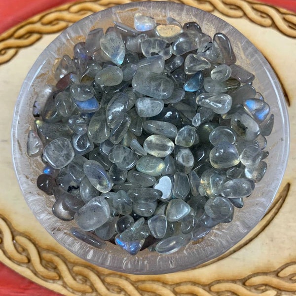 Labradorite Chip Stones/Labradorite/Chip Stones/Crafting/Third Eye/New Moon/Intention Setting/Wish/Small Rocks/Wish Bottles