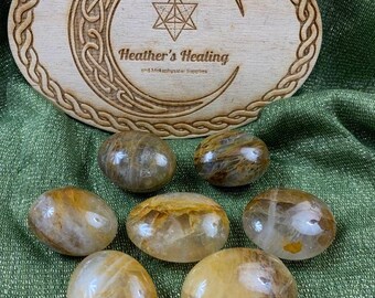 Piedras de palma sanadoras doradas (pequeñas)