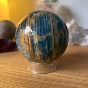 Lemurian Blue Calcite Sphere-Aquatine Lemurian Calcite image 2