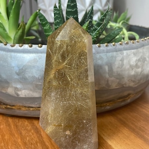 Gold Rutile Quartz Tower
