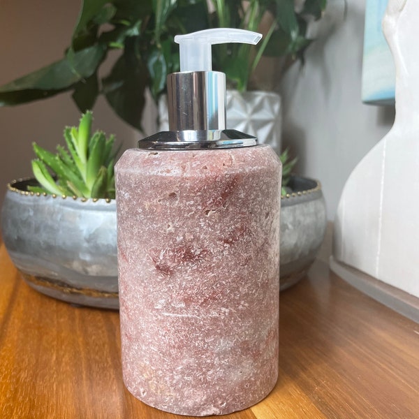 Pink Amethyst Soap Dispenser