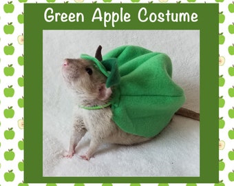 Green Apple Costume for Pet Rats, Fruit Food Pet Costume, Rat Costume, Cute