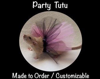 Party Tutu Costume for Pet Rats, Many Colors Available, Rat Skirt Costume, Available in Multiple Sizes for Other Pets