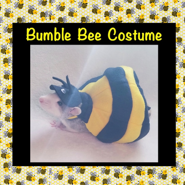 Bumble Bee Costume for Pet Rats, Bug Insect Pet Costume, Rat Costume, Cute Honey