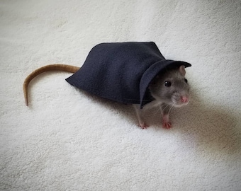 Short Collar Vampire Cape Costume for Pet Rat Halloween Costume, Multiple Colors and Sizes (cm) Available, Rat Costume Cape