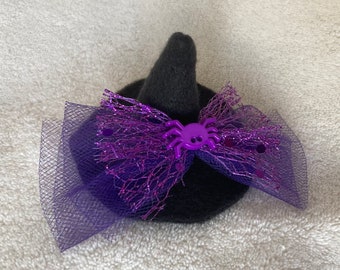 Witch Hat with Bow for Pet Rat Costume, Multiple styles and Sizes Available, Rat, Lizard, Hamster, and More, Customizable