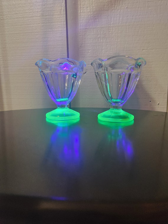 ウランガラス製デザートグラス、アンカーホッキング