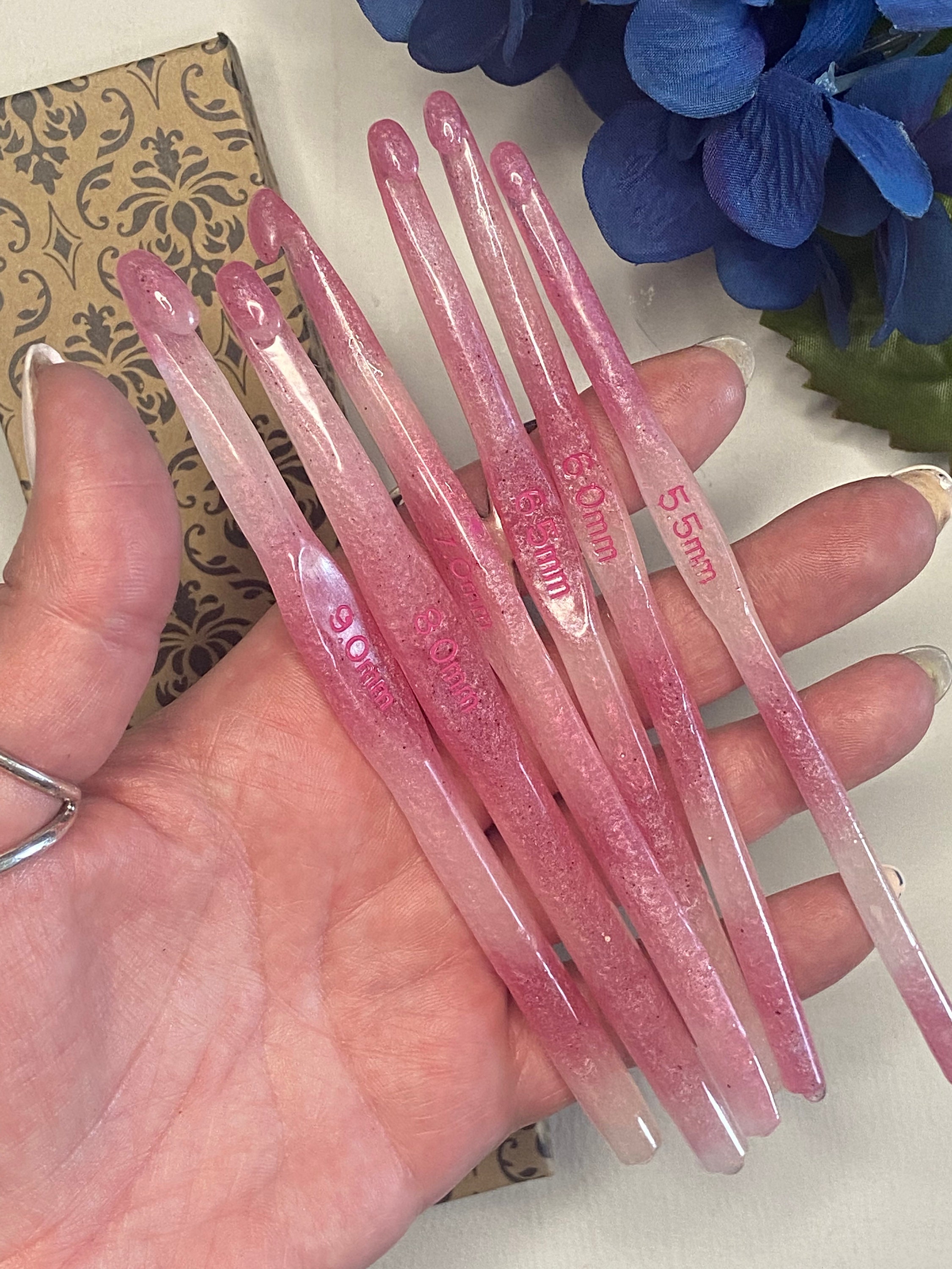 Resin Crochet Hooks Strawberries and Cream Etsy