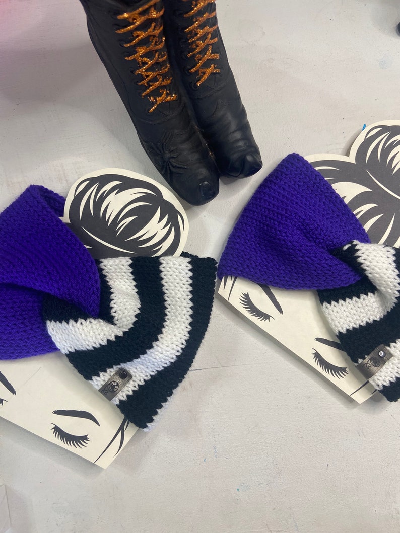 The Beetlejuice Ear-warmer Double Knit Wide and Regular The Beetlejuice Ear-warmer Double Knit Wide and Regular
