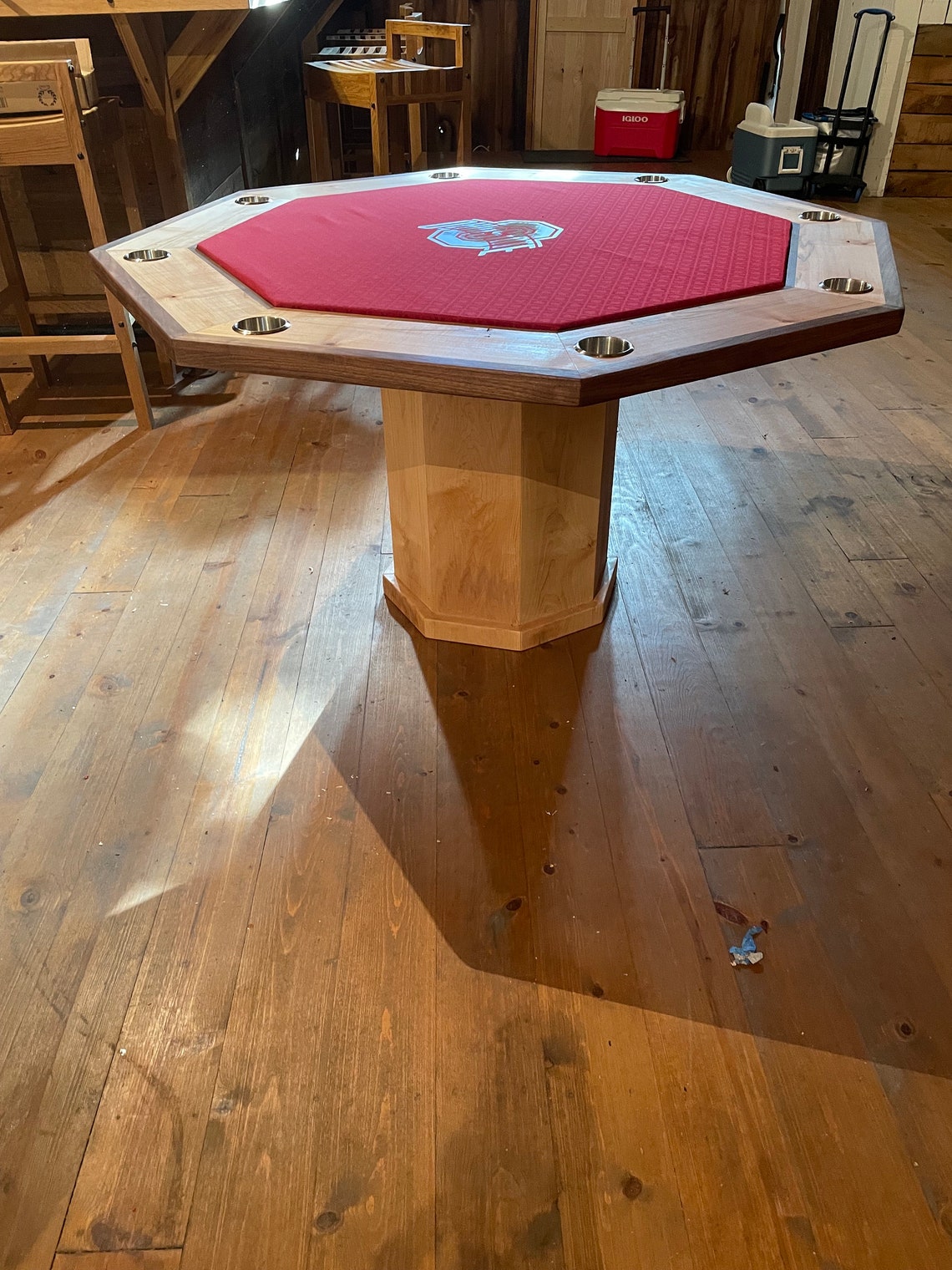 Octagon Poker Table Etsy
