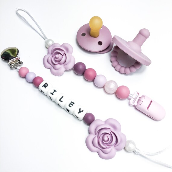 Personalized Baby Pacifier Clip with Name . Baby Keepsake. Etsy