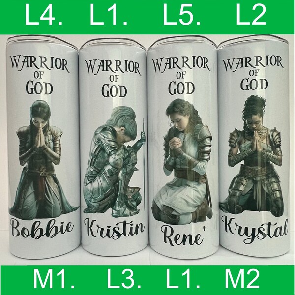 Armor Of God Tumbler Warrior Of GOD Cup Ephesians 6:11 Tumbler Personalized if desired