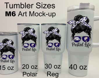 USPS Tumblers - 10 Artwork Options and 5 Tumbler Options Postal Service Cup Great Gift