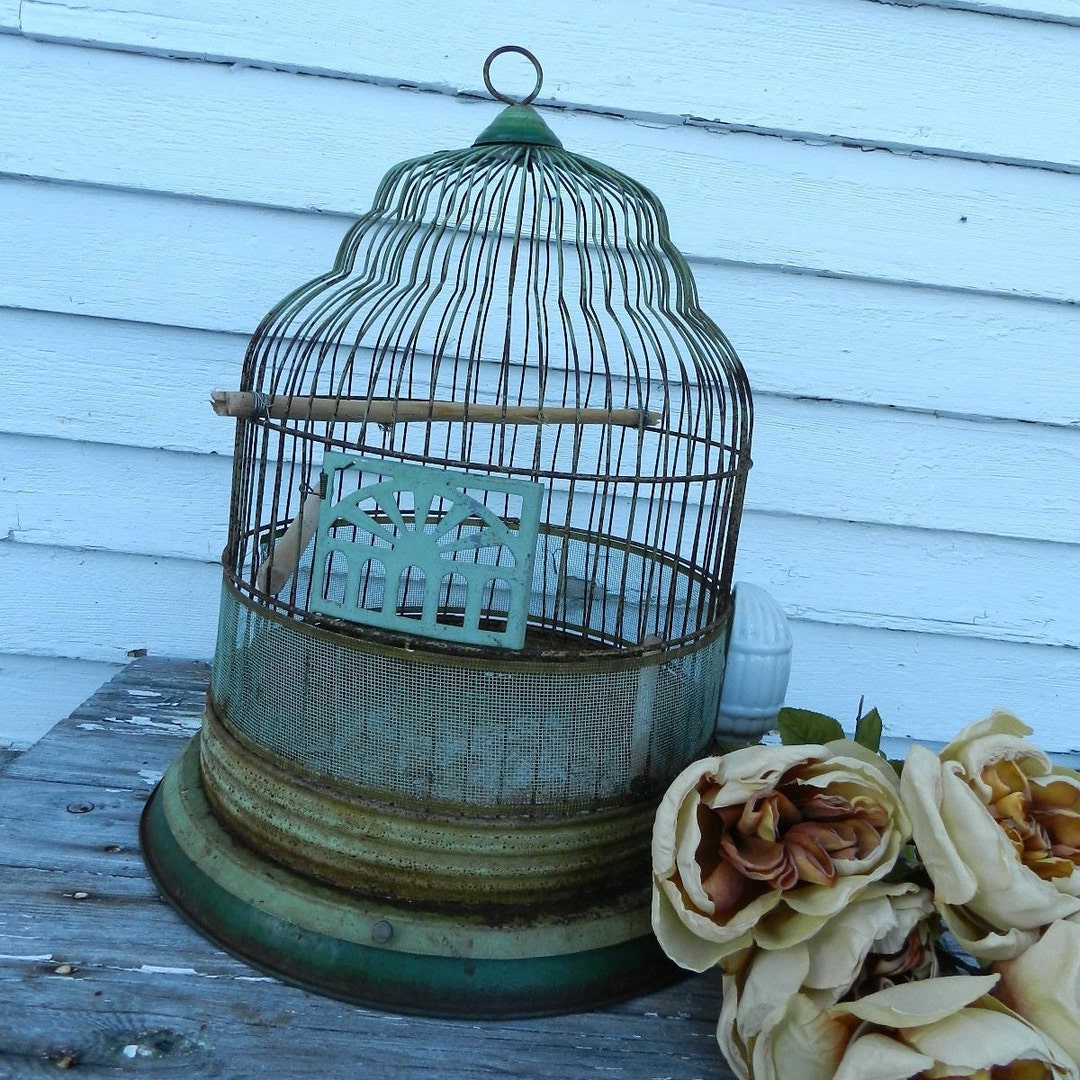 VINTAGE BIRD Cage/shabby Chic Decor - Etsy