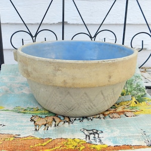 The GERMAN ACID & Fireproof STONWARE Bowl/8.75&quot; diam./Primitive Decor