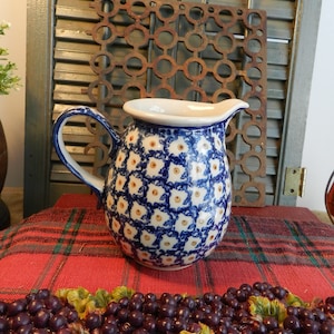 HAND PAINTED PITCHER/16 oz./Boleslawiec
