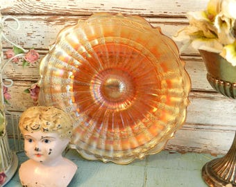 CARNiVAL GLaSS PEDESTAL B0WL/6 3/4" diam. x 1"