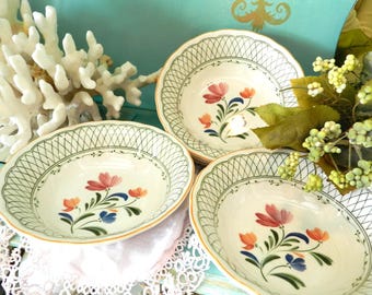 6 PR0VINCiAL DESiGN B0WLS by NIKK0 JAPAN/6 1/4 "/5 EXCeLLENT/1 G00D ViNTAGE