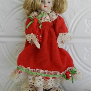 8&quot; PORCELAIN DOLL/Fully Dressed