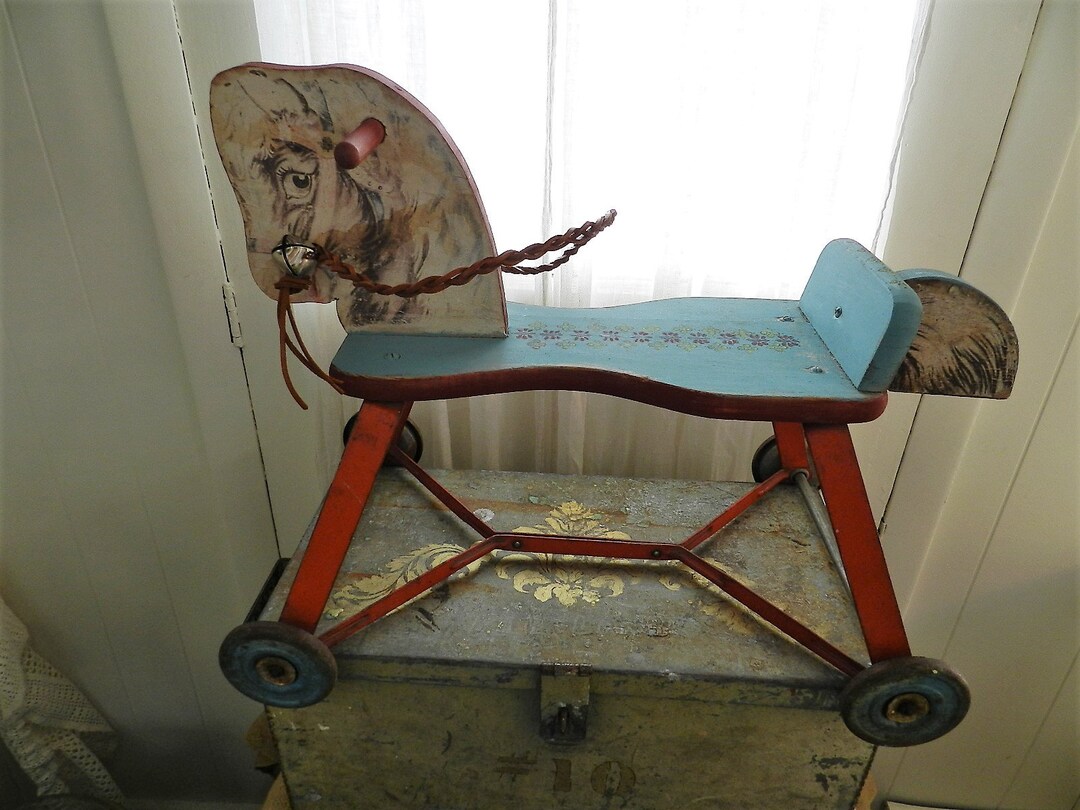RESTORED ANTIQUE Toy HORSE - Etsy