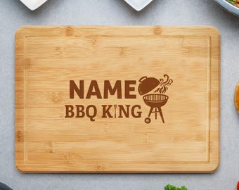 The BBQ King Personalised Engraved Chopping Board