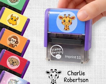 Personalised Kids Clothing Name Stamp - Machine Wash Friendly Textile Stamp for School Uniforms