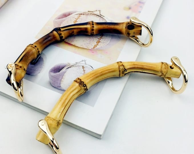 Natural Bamboo Bag Handles: DIY Handbag Replacement Accessories