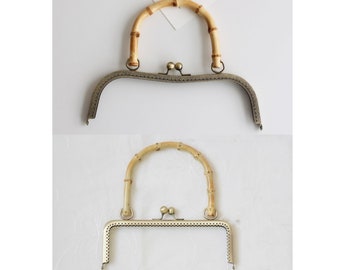 Bamboo Kiss Lock Purse Frame Hand Sewing Bag Frame (With Free Pattern)
