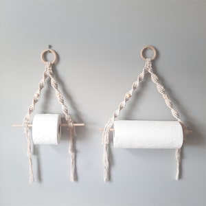 Macrame Toilet Paper Holder: Boho Home Decor