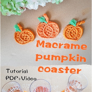 Macrame Pumpkin Coaster Tutorial: Beginner DIY Guide (PDF & Video)