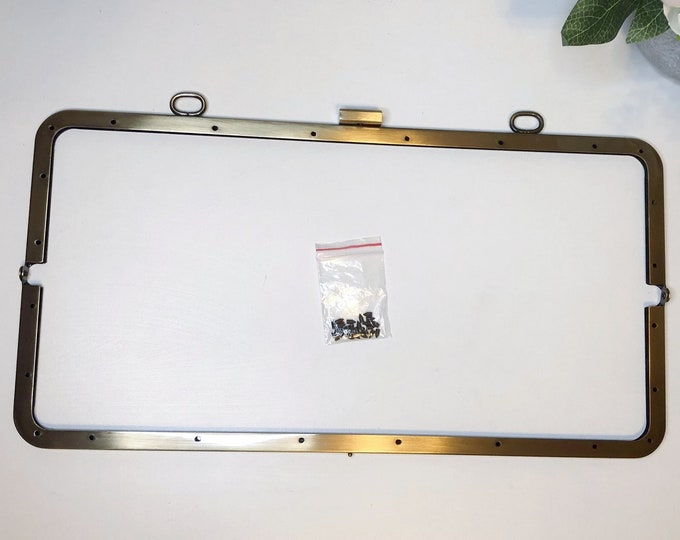 Large Metal Bag Frame 15" (38cm) with Free Pattern & Screws