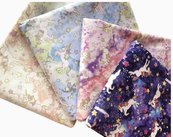 Unicorn Stars Cotton Fabric: Quilting & Sewing, Limited Pattern