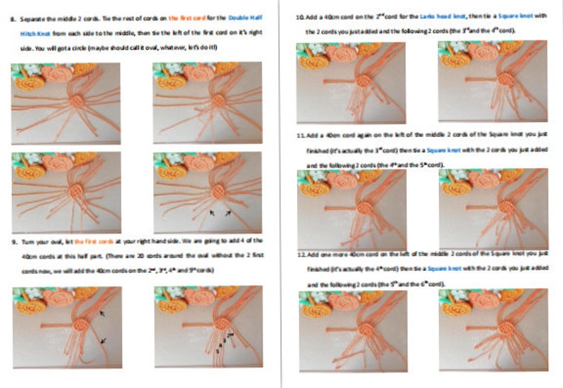 Macrame Pumpkin Coaster Tutorial: Beginner DIY Guide (PDF & Video) image 5