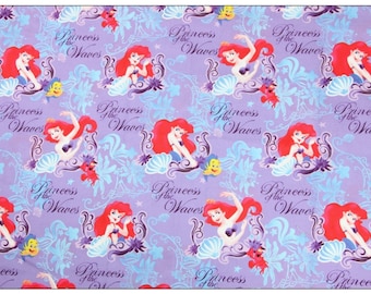 The Little Mermaid fabric Disney princess Fabric soft kids' cotton Cloth Cinderella snow white Fabric by the yard Fabric by the meter