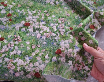 Van Gogh Fabric: Daubigny's Garden Print, 100% Cotton Calico - Quilting & Patchwork