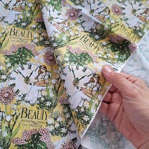 Vintage Floral Cotton Fabric: Limited Edition Sewing Quilting Cloth