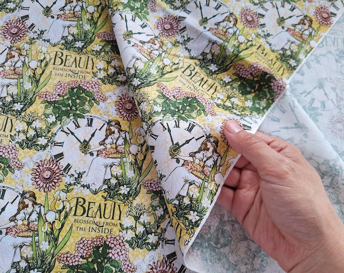 Vintage Floral Cotton Fabric: Limited Edition Sewing Quilting Cloth