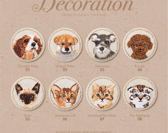 Animals embroidery sticker cute animals embroidery hot melt adhesive embroidery patch sticker for hat brooch bag clothing pant DIY