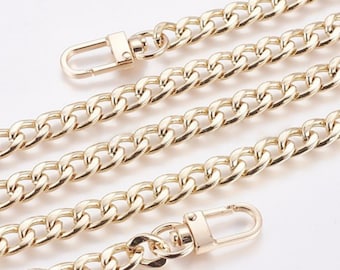 Metal Bag Chain Straps: Bronze, Gold, Silver Purse Chains