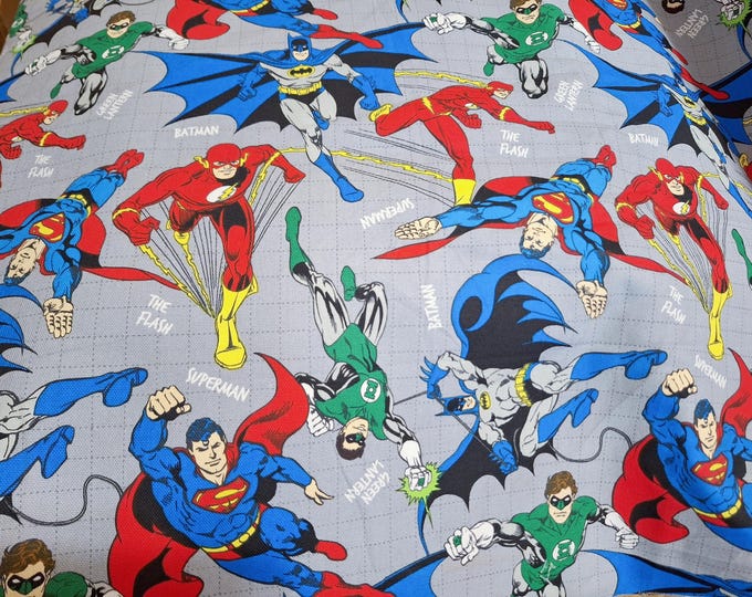 100% Cotton Superhero fabric Batman fabric Superman Fabric by the yard 7oz Canvas Fabric by quarter Sewing Quilting Patchwork Cloth