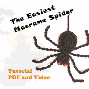 Macrame Spider DIY Tutorial: Beginner Basic Knots Guide (PDF & Video)