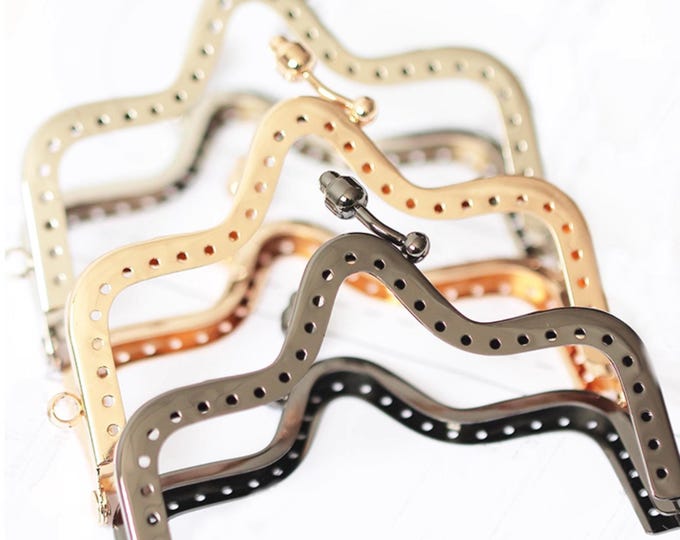 4'' Metal Purse Frame Kiss Lock with Free Pattern & Screws